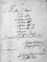 Deckblatt der Missa St. Amandi aus dem Stift Göttweig