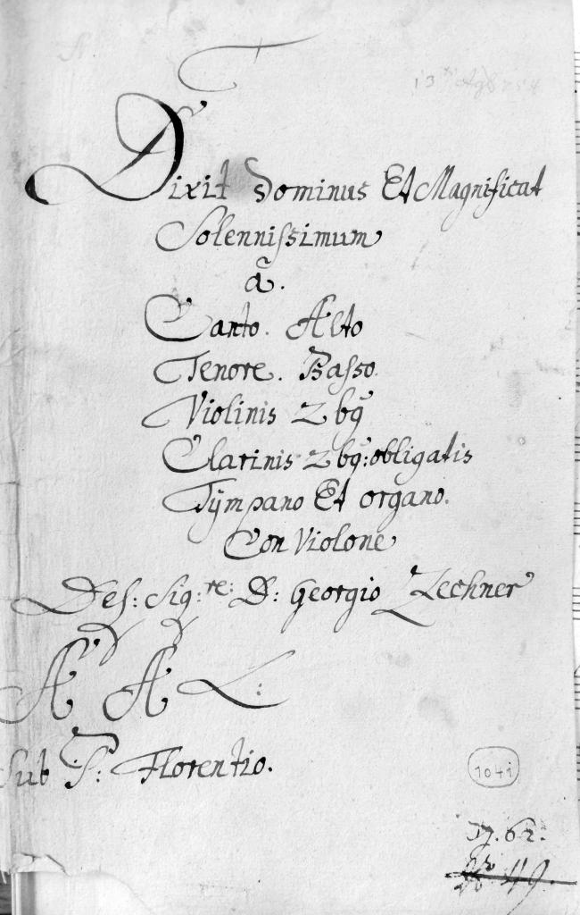 Umschlagsblatt der Abschrift aus dem Stift Lambach Umschlagsblatt der Abschrift aus dem Stift Lambach
